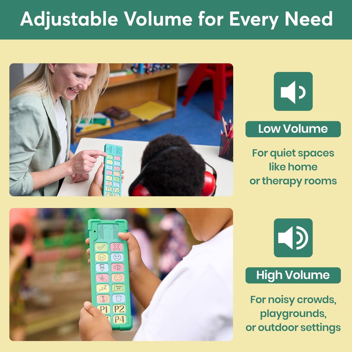 Talkaroo AAC Device for Autism - AAC Communication Device for Nonverbal Kids and Adults - 4 Programmable and 12 Pre Set Iconic Buttons with Adjustable Volume - Used in Classrooms for Speech Therapy