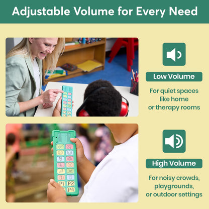 Talkaroo AAC Device for Autism - AAC Communication Device for Nonverbal Kids and Adults - 4 Programmable and 12 Pre Set Iconic Buttons with Adjustable Volume - Used in Classrooms for Speech Therapy