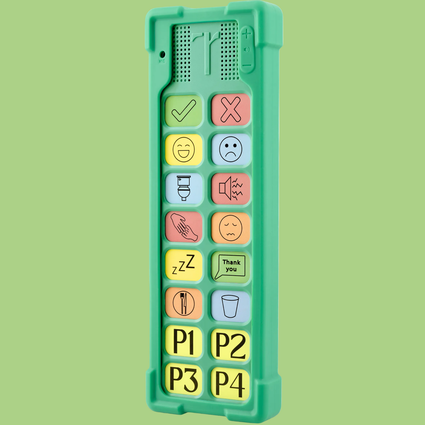 Talkaroo AAC Device – Non-Verbal Communication Aid for Adults & Children, Classroom Friendly, Adjustable Volume, 4 Programmable Buttons + 12 Pre-Set Buttons (Talkaroo Aid + Shock Proof Case)