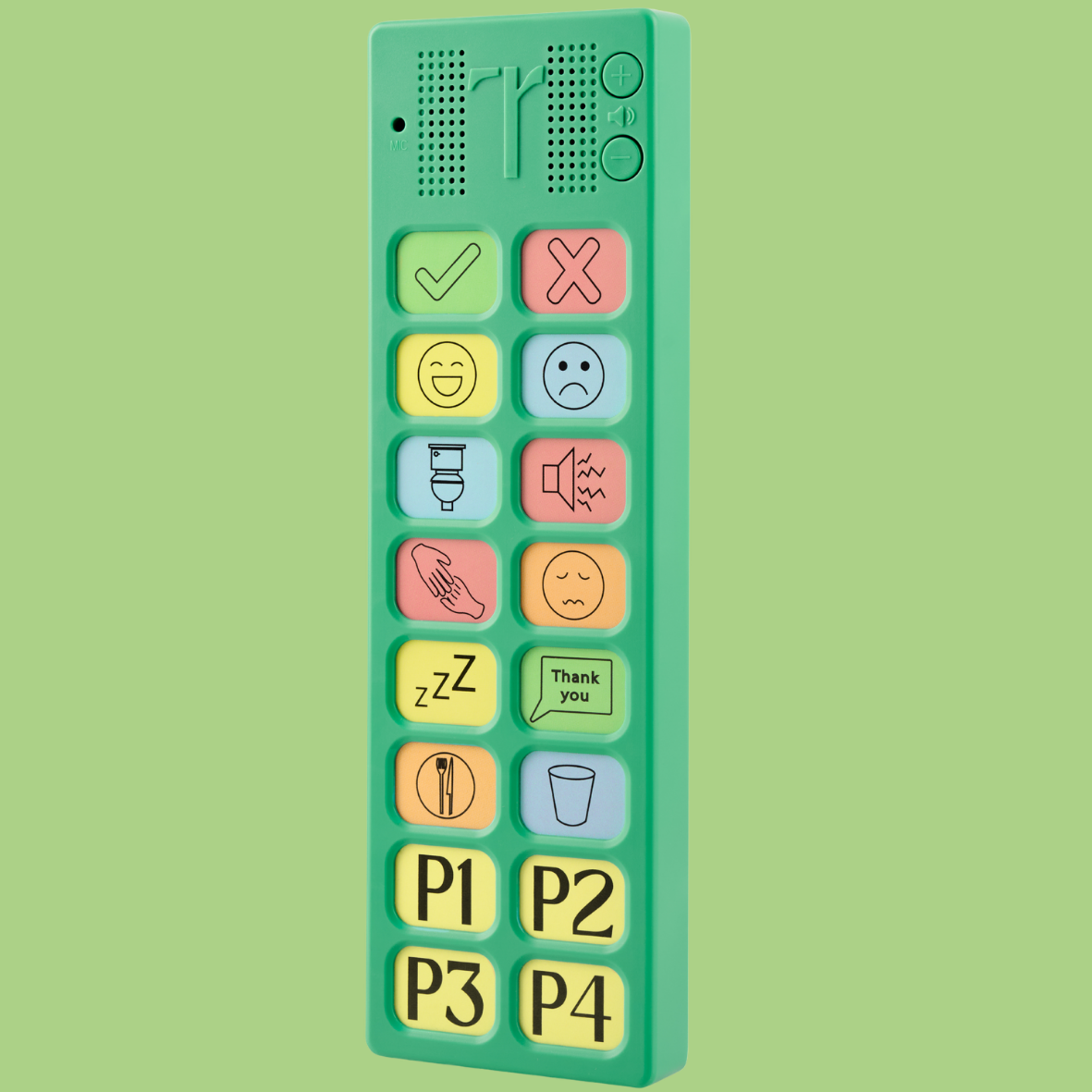 Talkaroo AAC Device for Autism - AAC Communication Device for Nonverbal Kids and Adults - 4 Programmable and 12 Pre Set Iconic Buttons with Adjustable Volume - Used in Classrooms for Speech Therapy